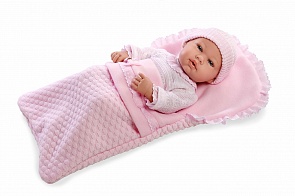 Пупс виниловый из серии Elegance с мягким телом 42 см. в конверте, с одеждой и соской (Arias, Т11098)